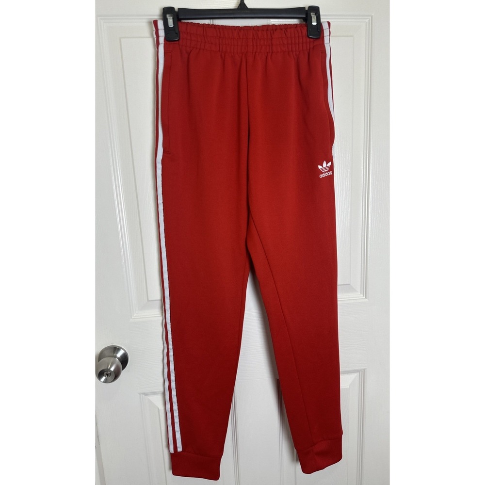Adidas Originals Prime Blue Red Trefoil Logo Track Pants Size XS - 25x29.5inseam